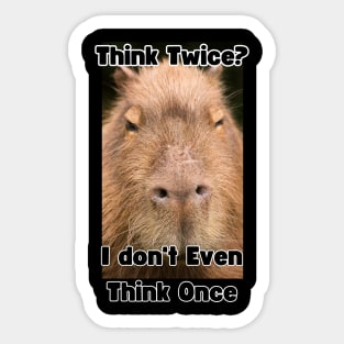 Think Twice? Sticker